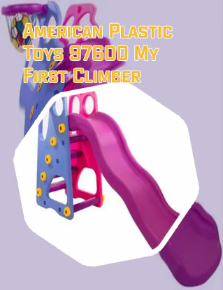 Plastic climber with slide